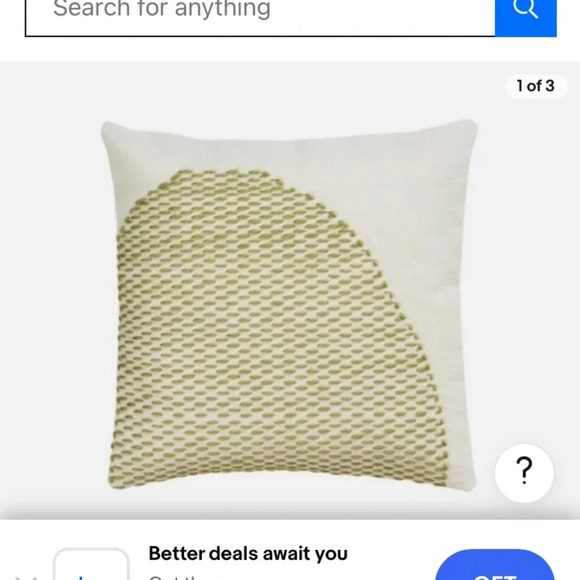 IKEA Lokalt 20x20‎ pillow cover in green NEW - Picture 2 of 4